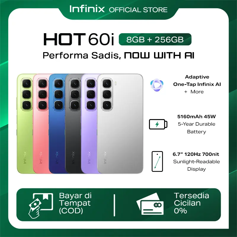 DUMMY - Infinix Hot 60i 8GB(4+4)+256GB